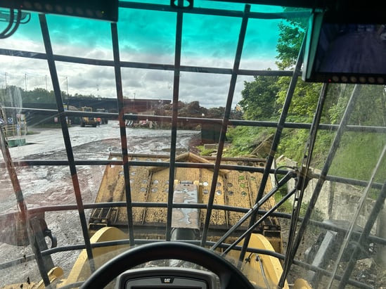 Loading Shovel Cab View