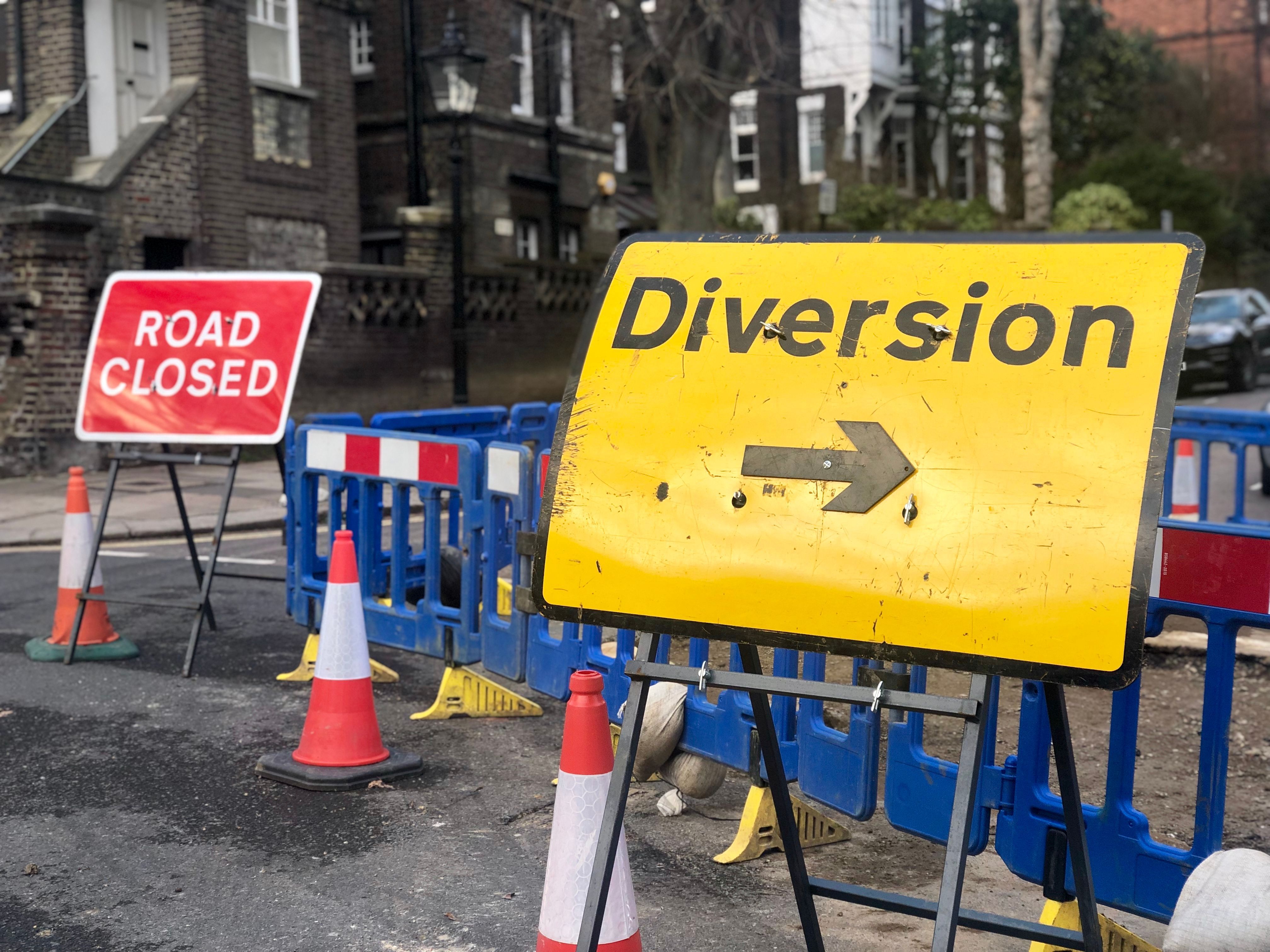 Temporary site changes affect plant pedestrian safety