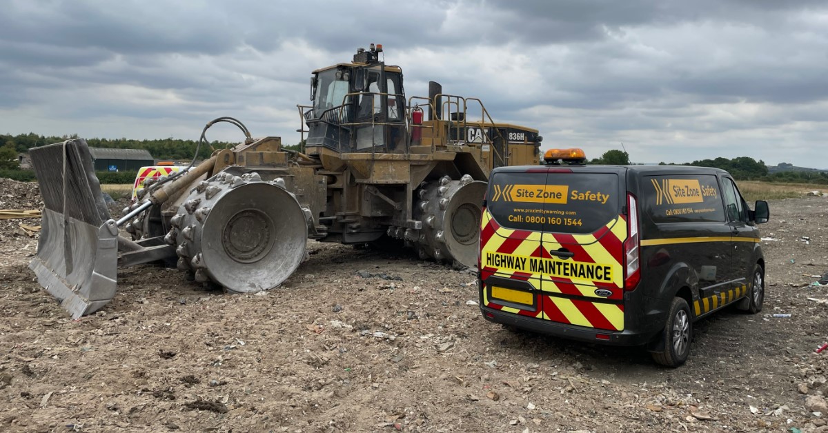 FCC Sutton Courtney landfill Cat 836 compactor