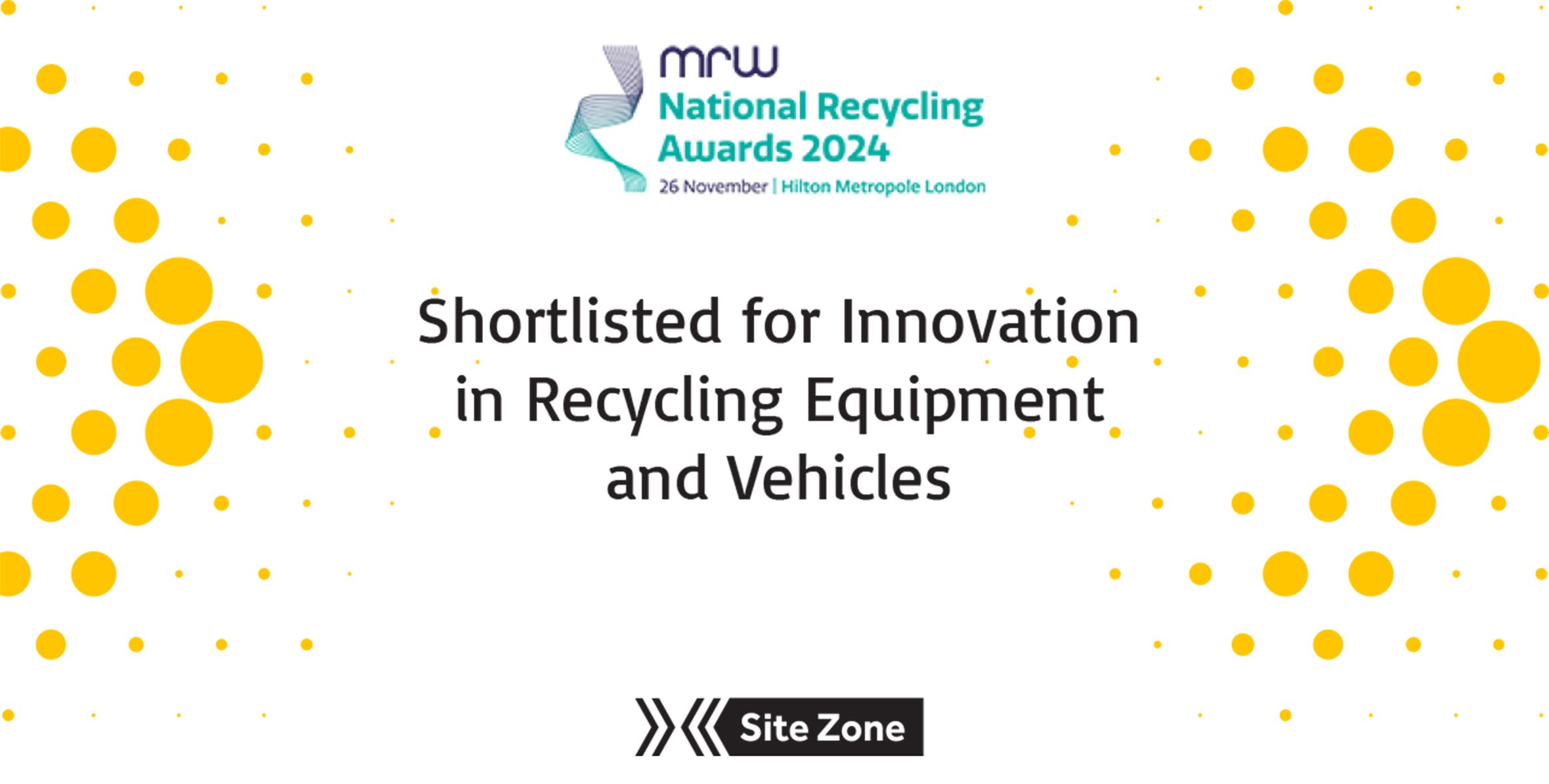 Shortlisted for MRW National Recycling Awards