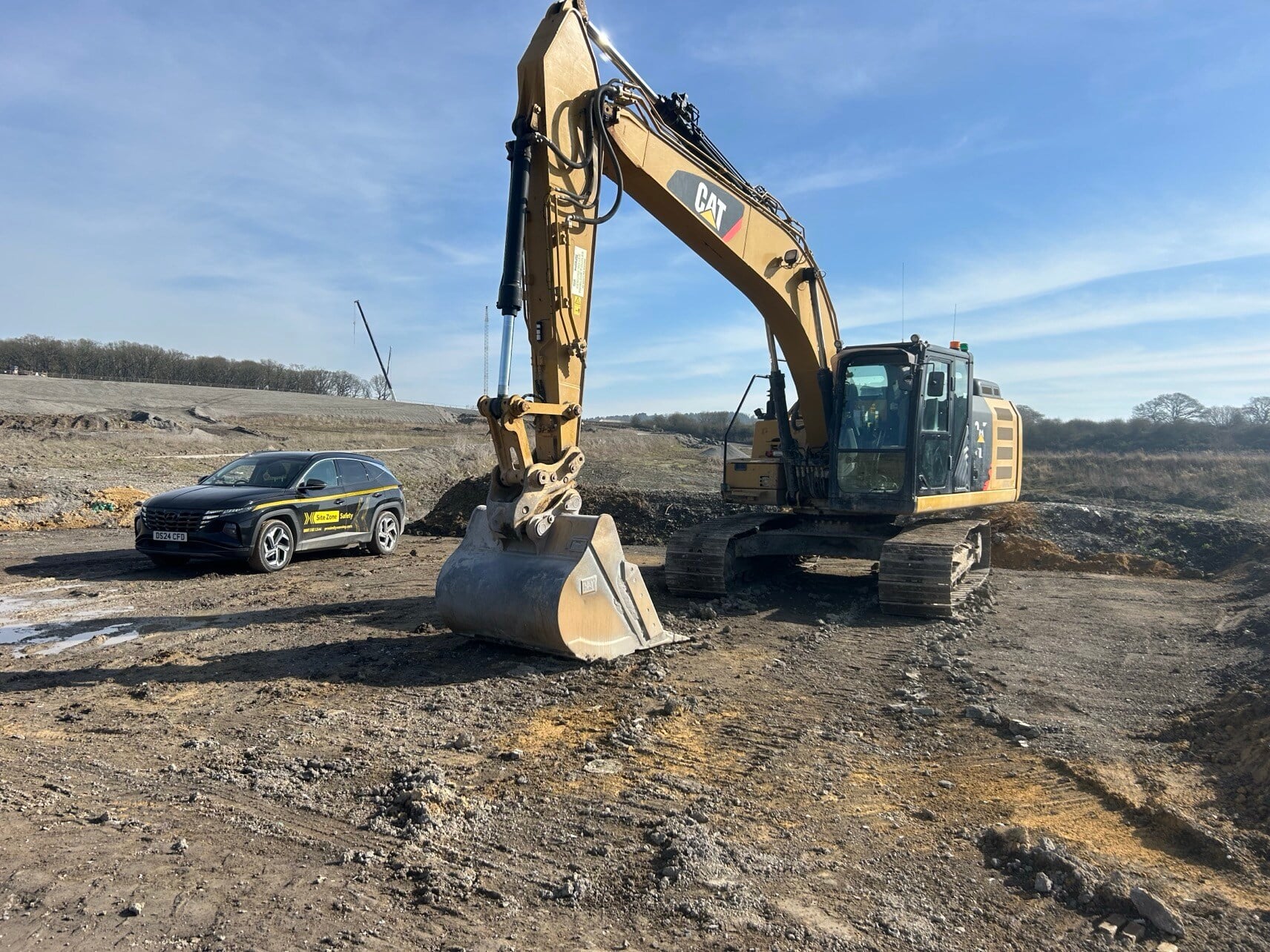 Plant pedestrian safety on a landfill